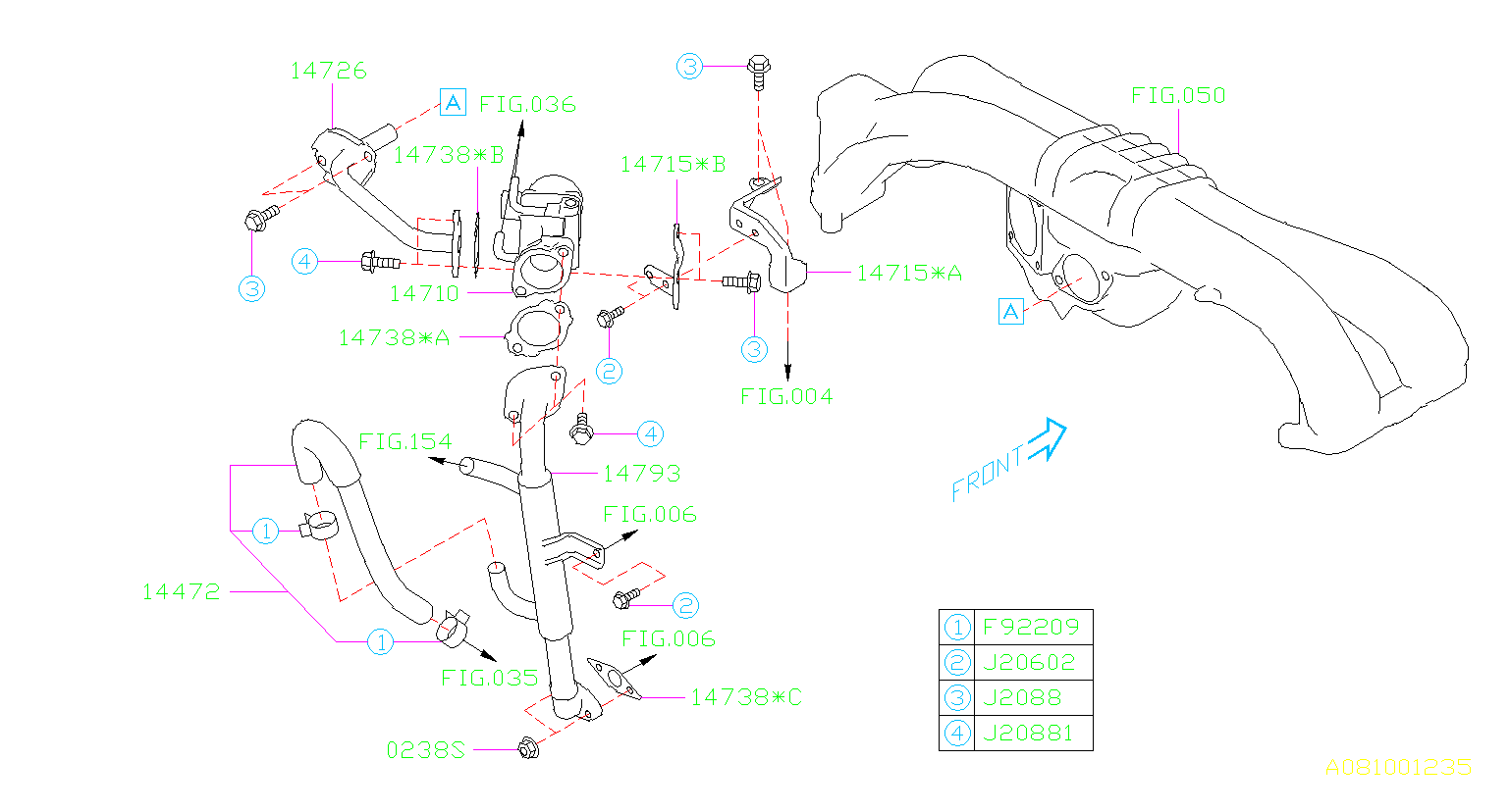 Subaru Forester Engine Coolant Hose - 14472AA410 | Heuberger Subaru